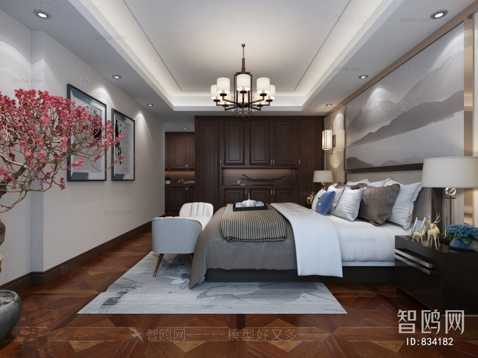 New Chinese Style Bedroom