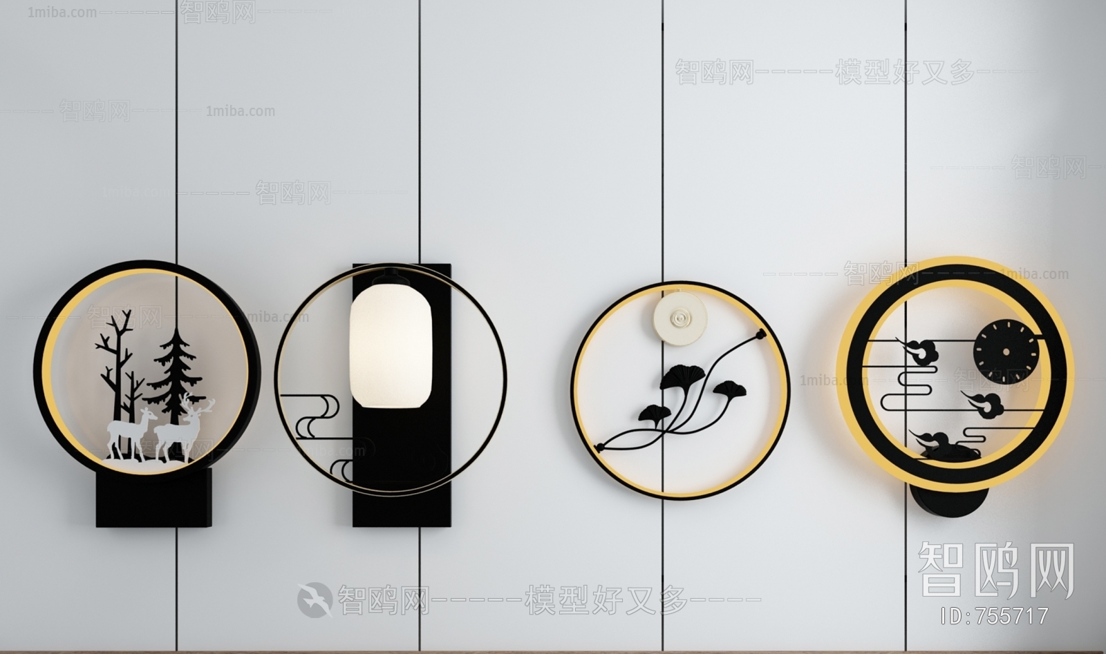 New Chinese Style Wall Lamp