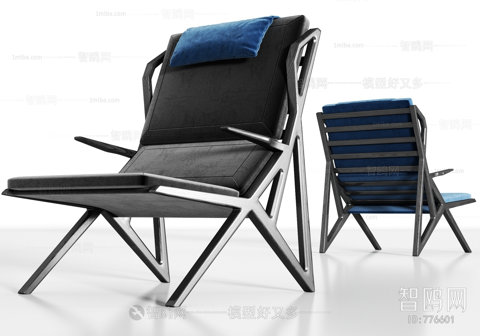 新中式实木躺椅