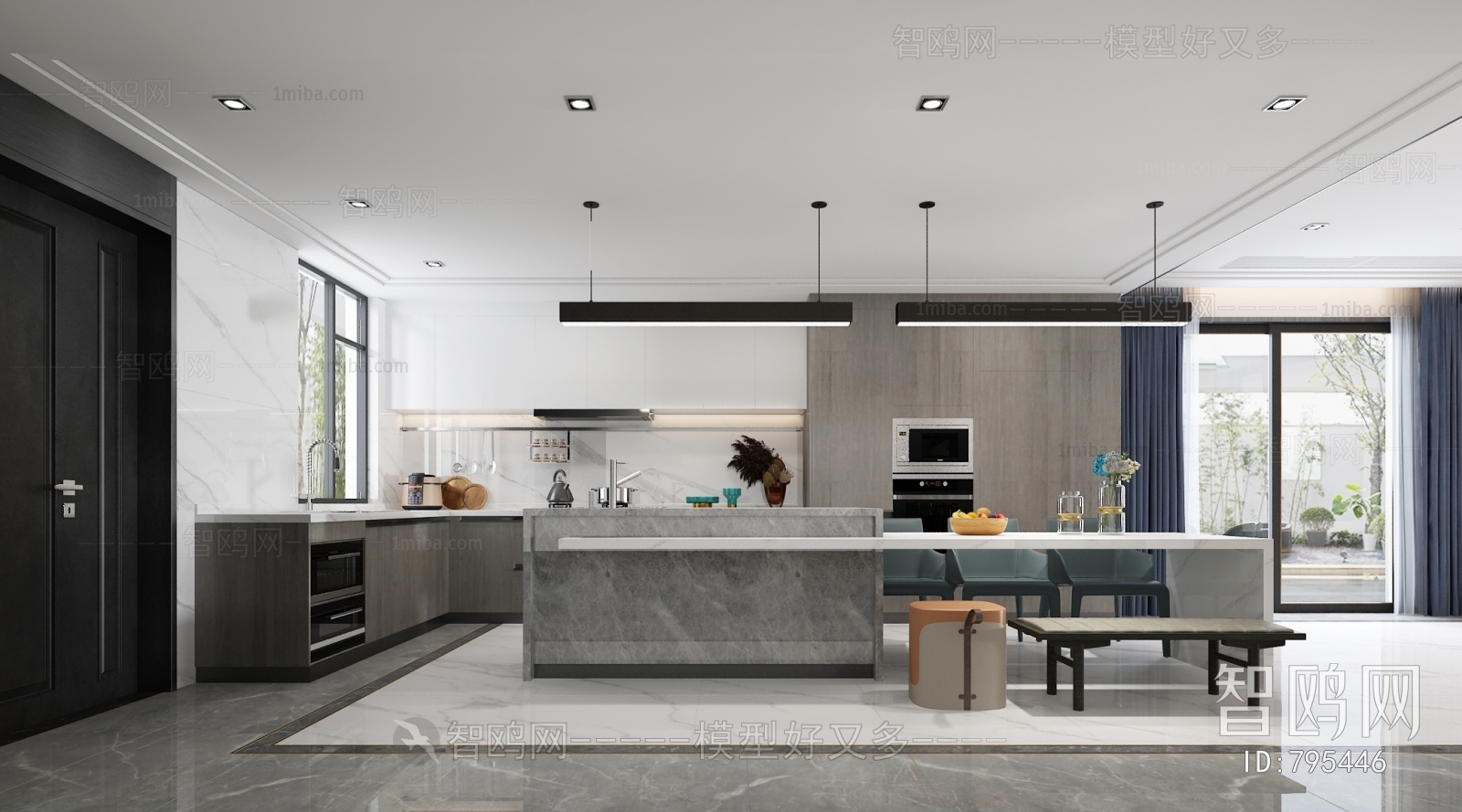 Modern Open Kitchen