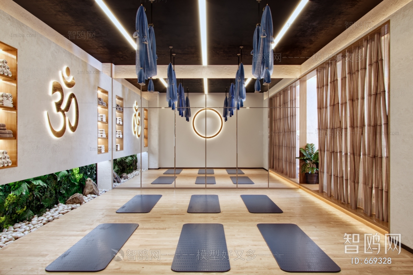 Japanese Style Yoga Room
