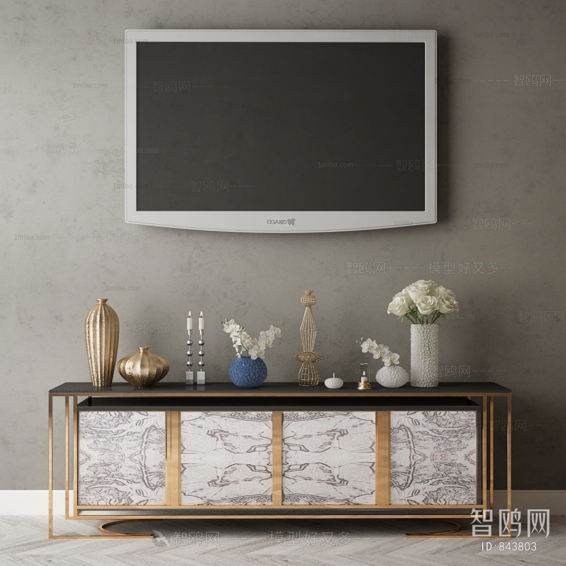 New Chinese Style TV Cabinet