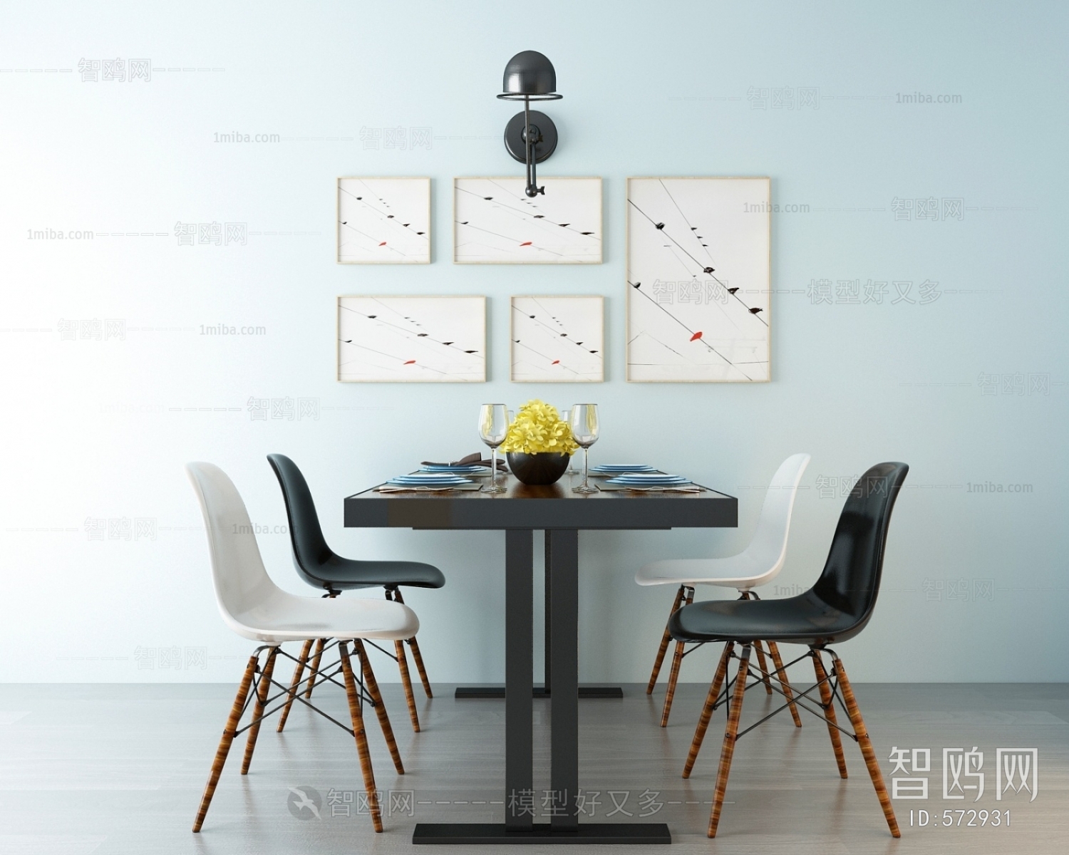 Nordic Style Dining Table And Chairs