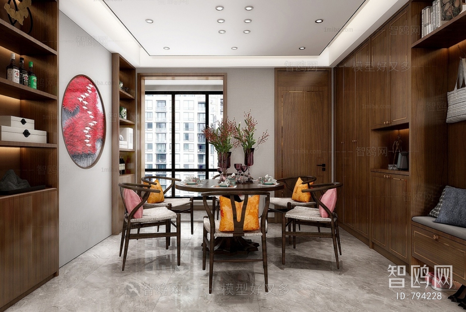 New Chinese Style Dining Room