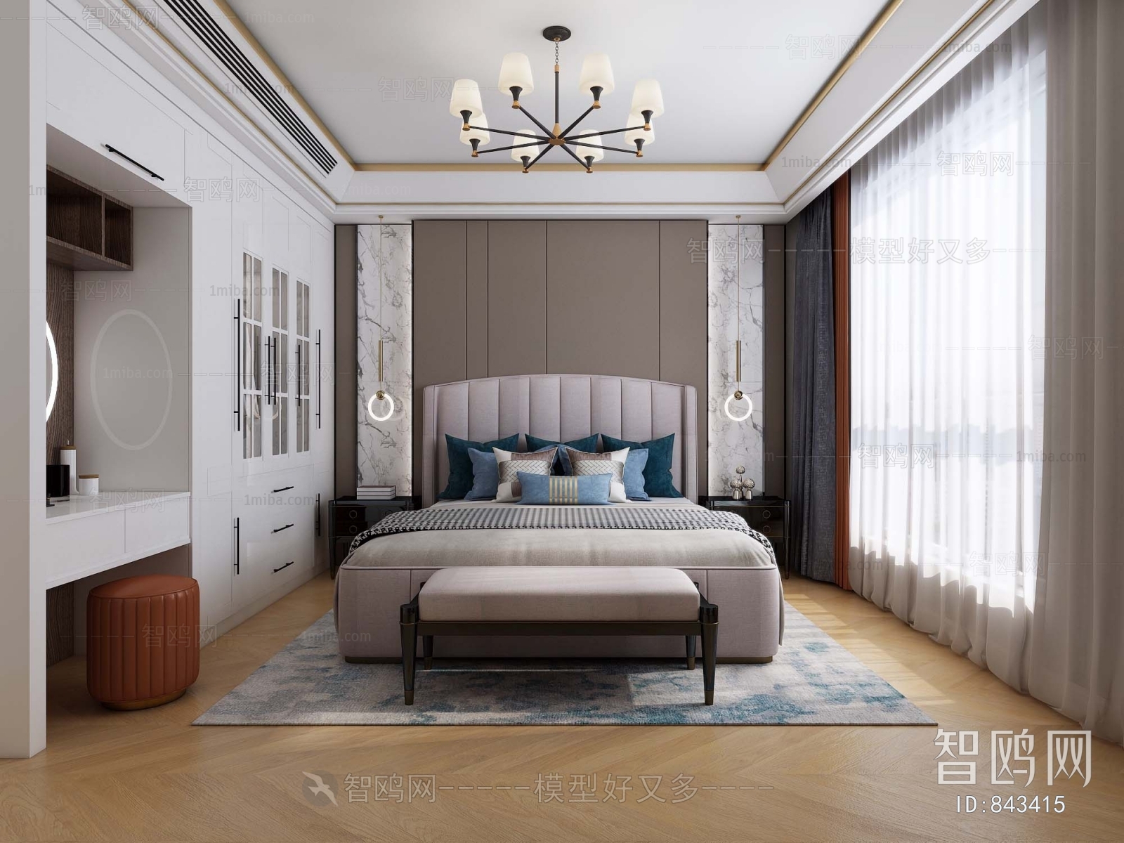 Post Modern Style Bedroom