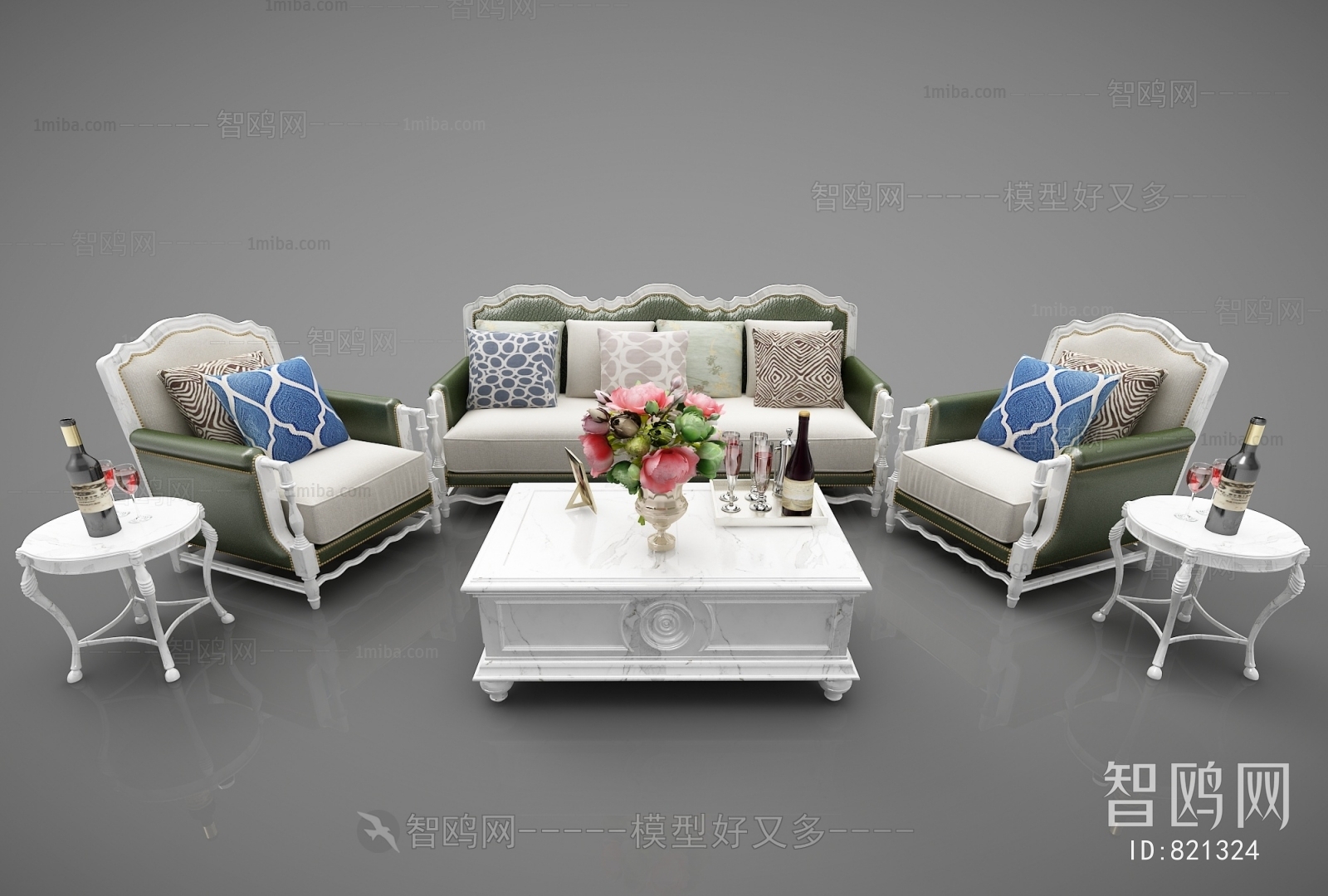 European Style Sofa Combination