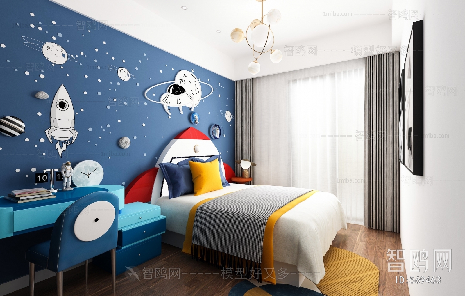 Modern Boy's Room And Son's Room