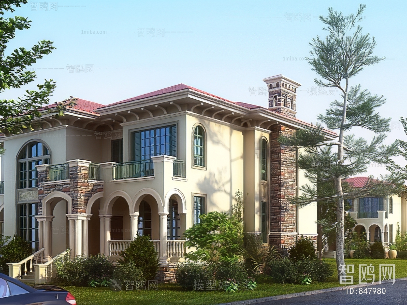 European Style Villa Appearance