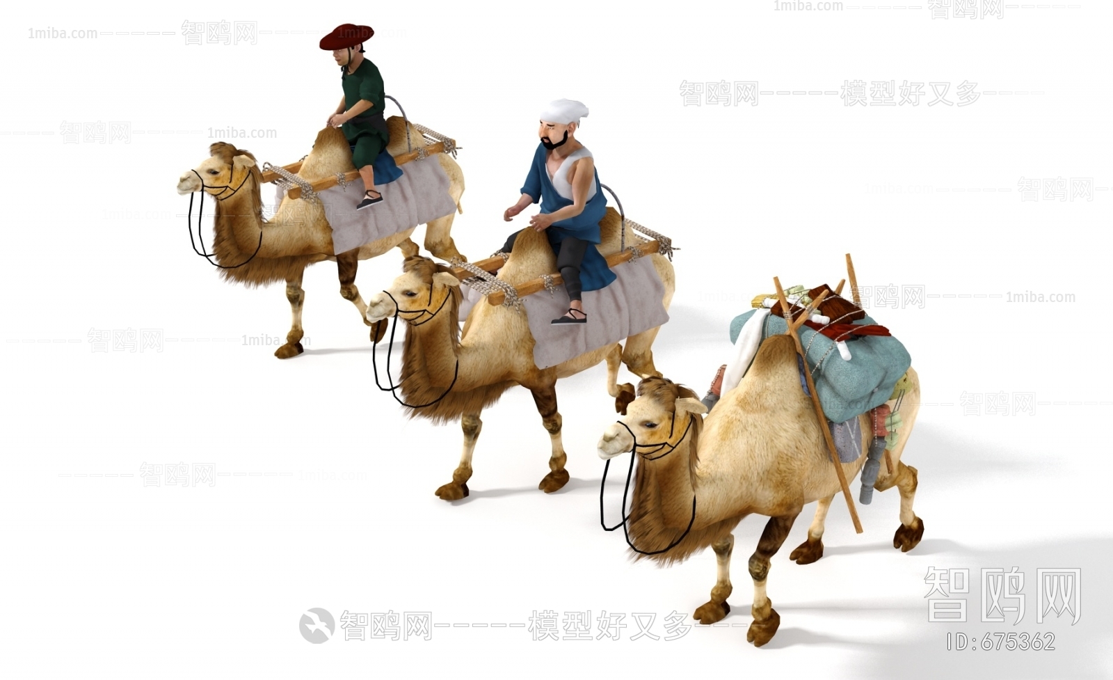 现代游戏骆驼模型