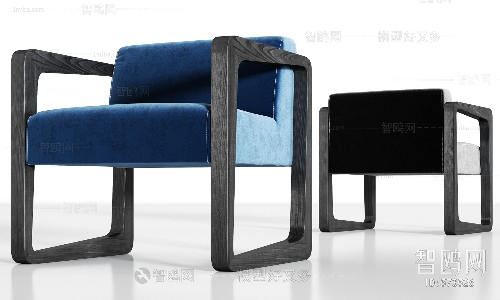 New Chinese Style Single Sofa