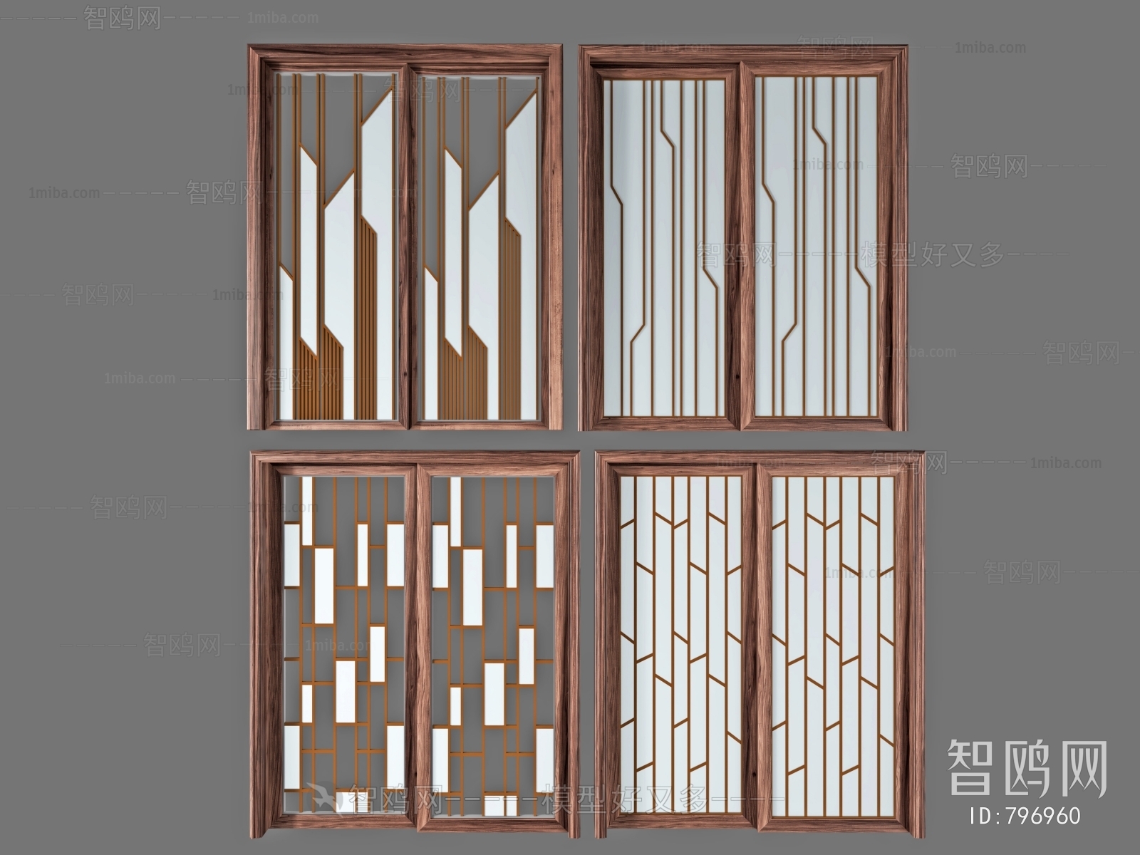 New Chinese Style Sliding Door