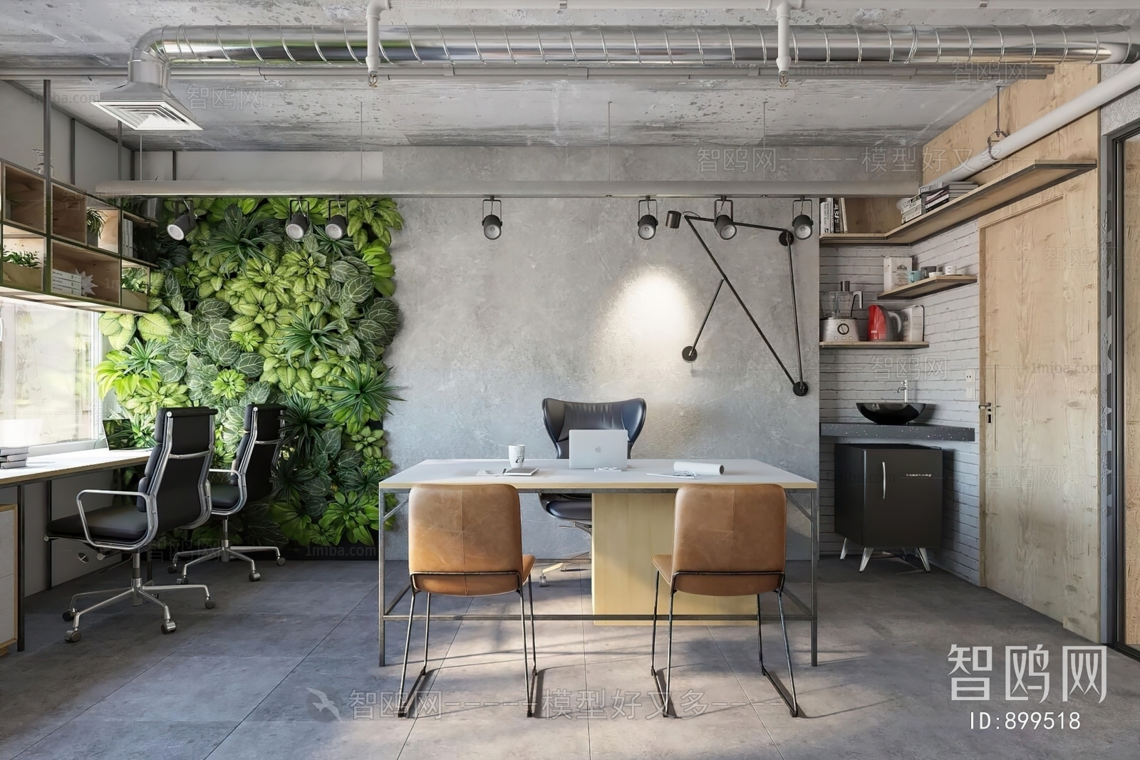 Industrial Style Manager's Office