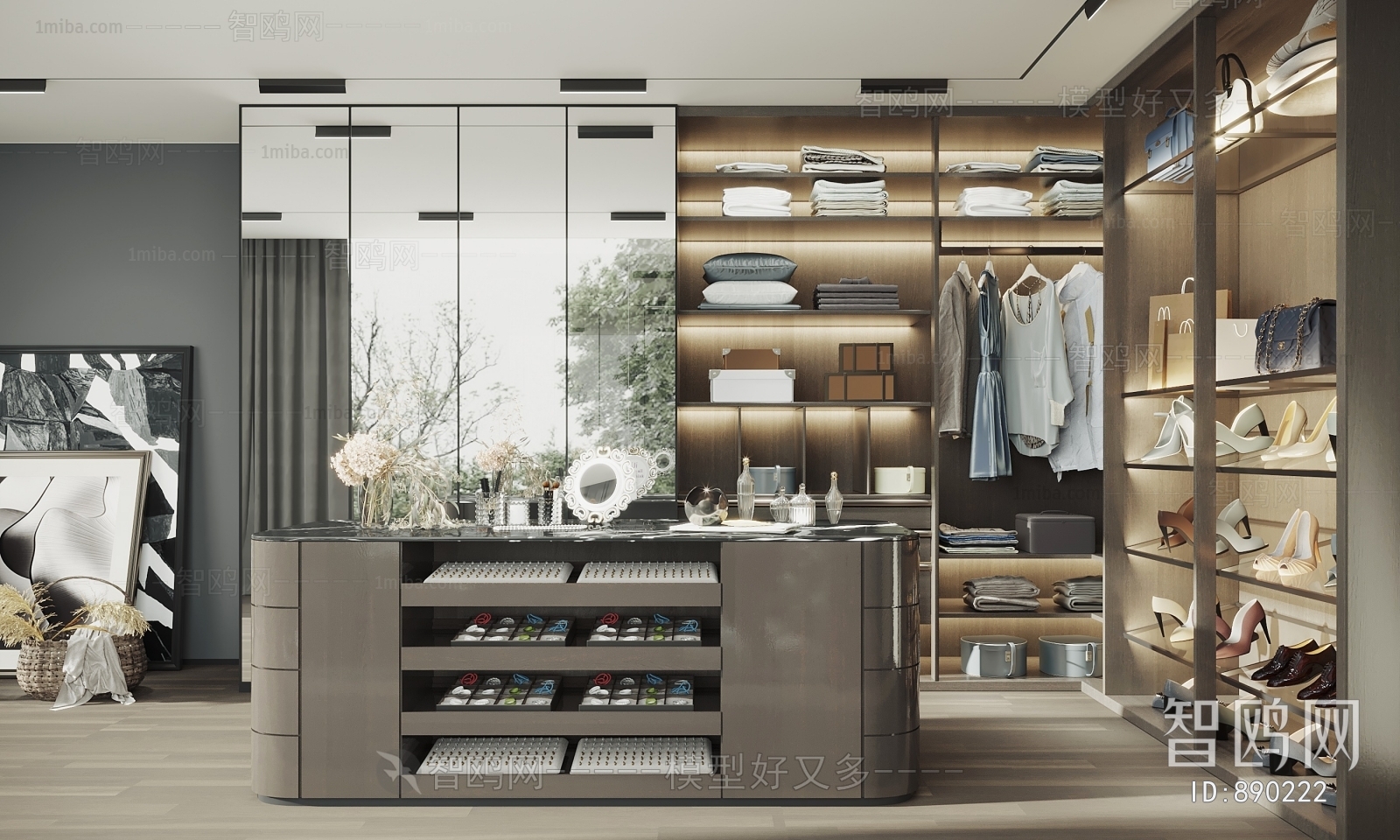 Modern Clothes Storage Area