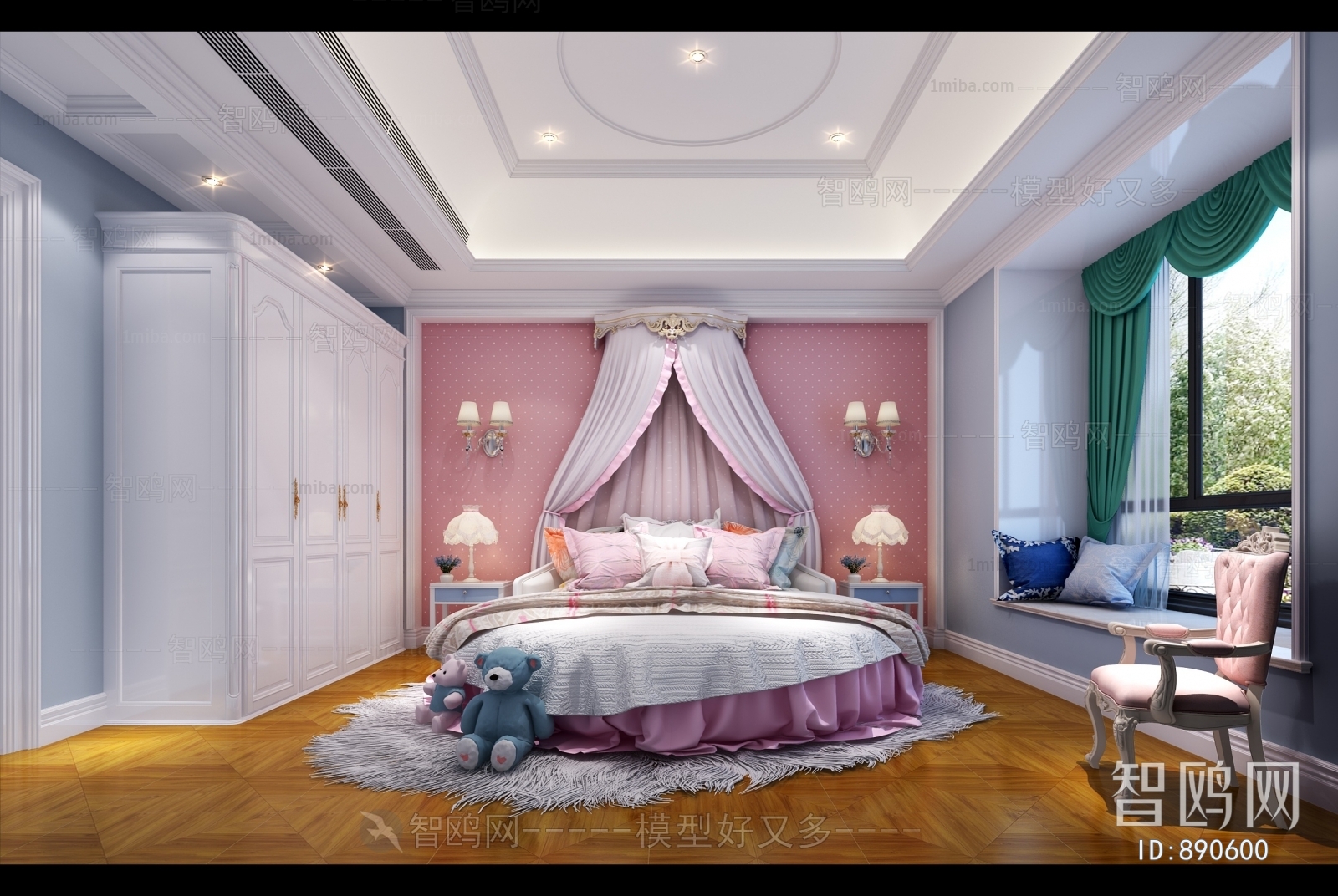 New Classical Style Girl's Room Daughter's Room