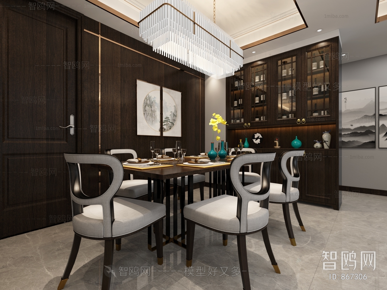 New Chinese Style Dining Room