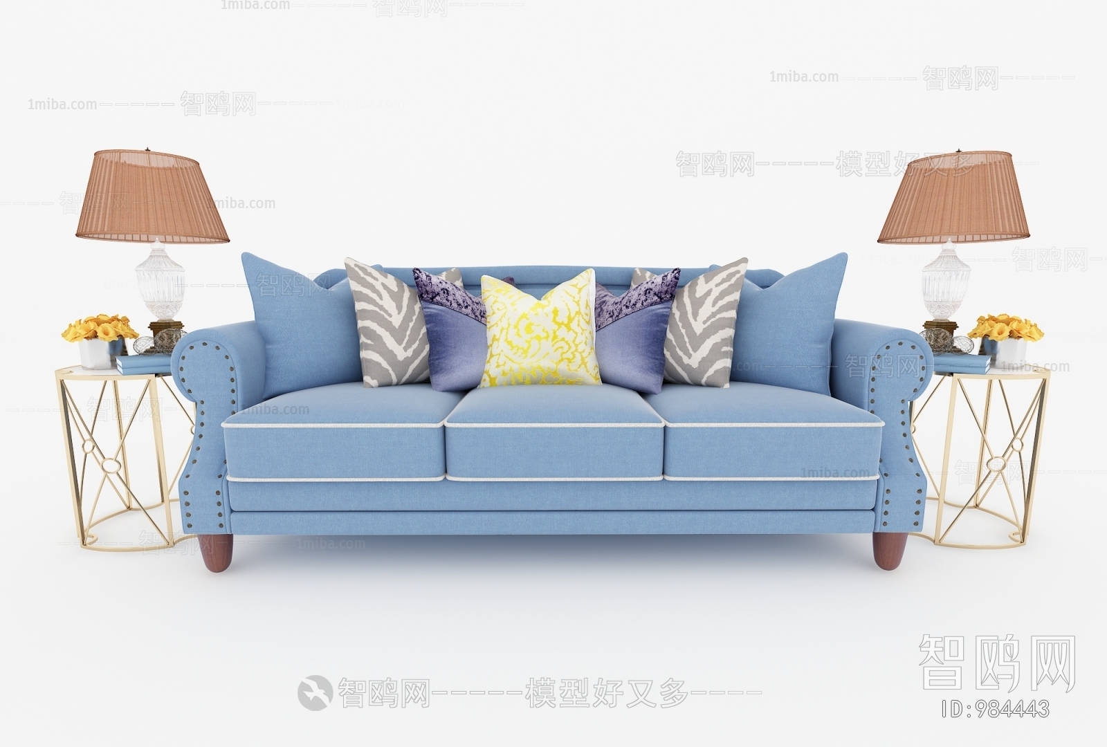 European Style Three-seat Sofa