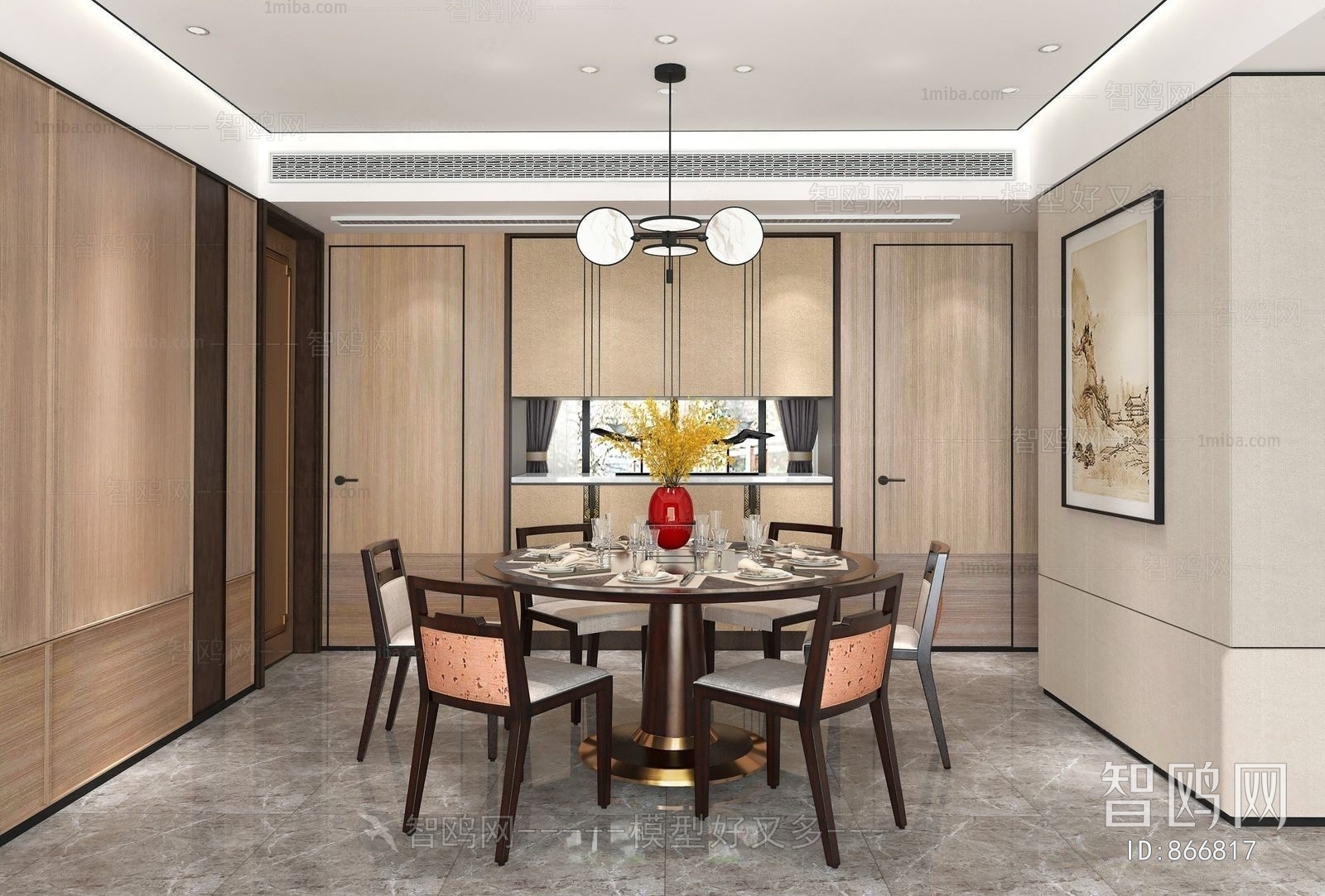 New Chinese Style Dining Room