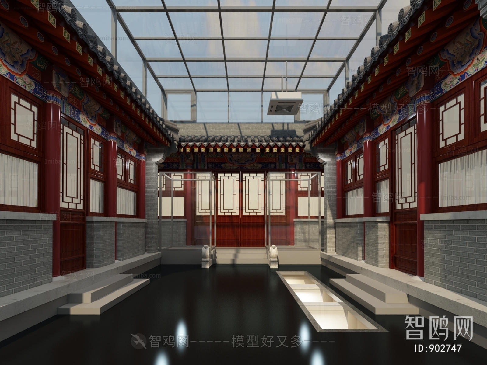 New Chinese Style Building Appearance