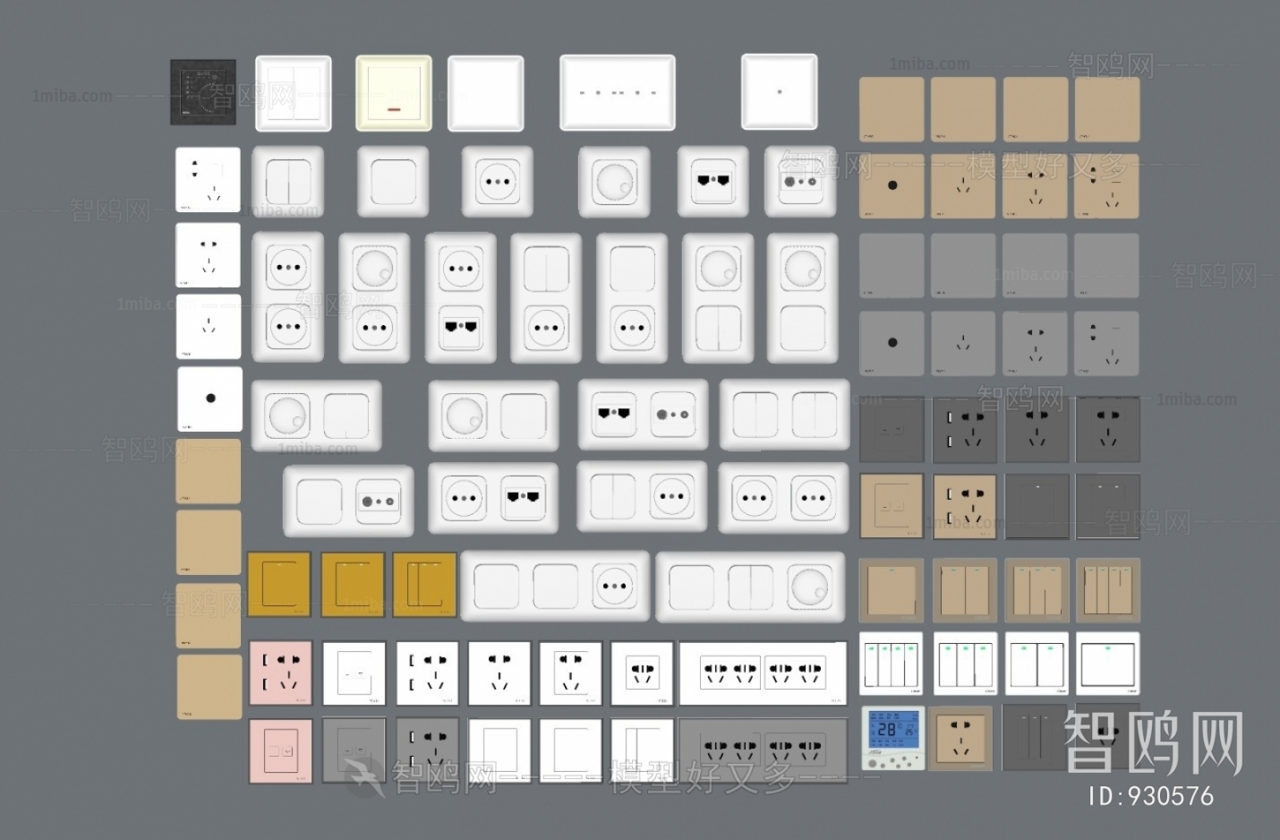 Modern Switch Socket Panel