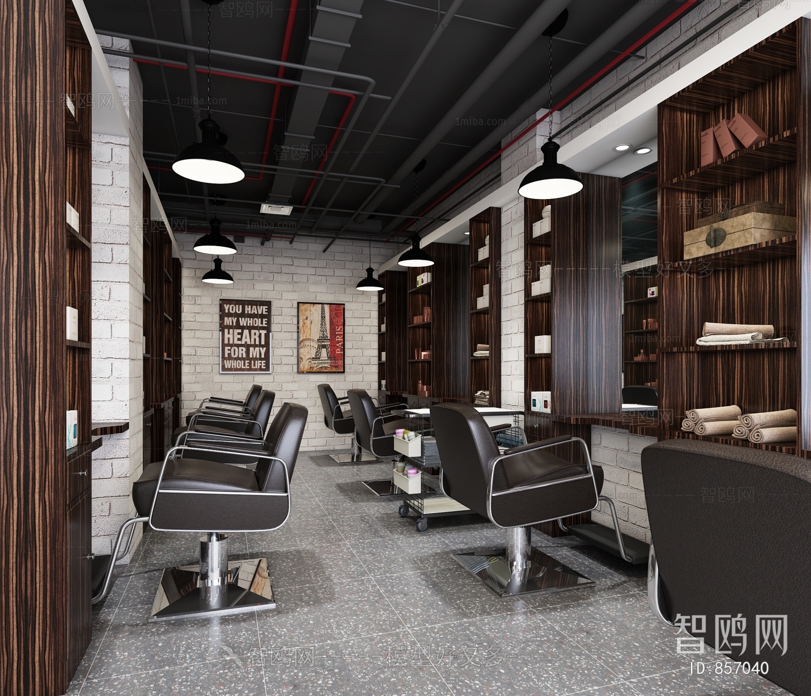 Industrial Style Barbershop