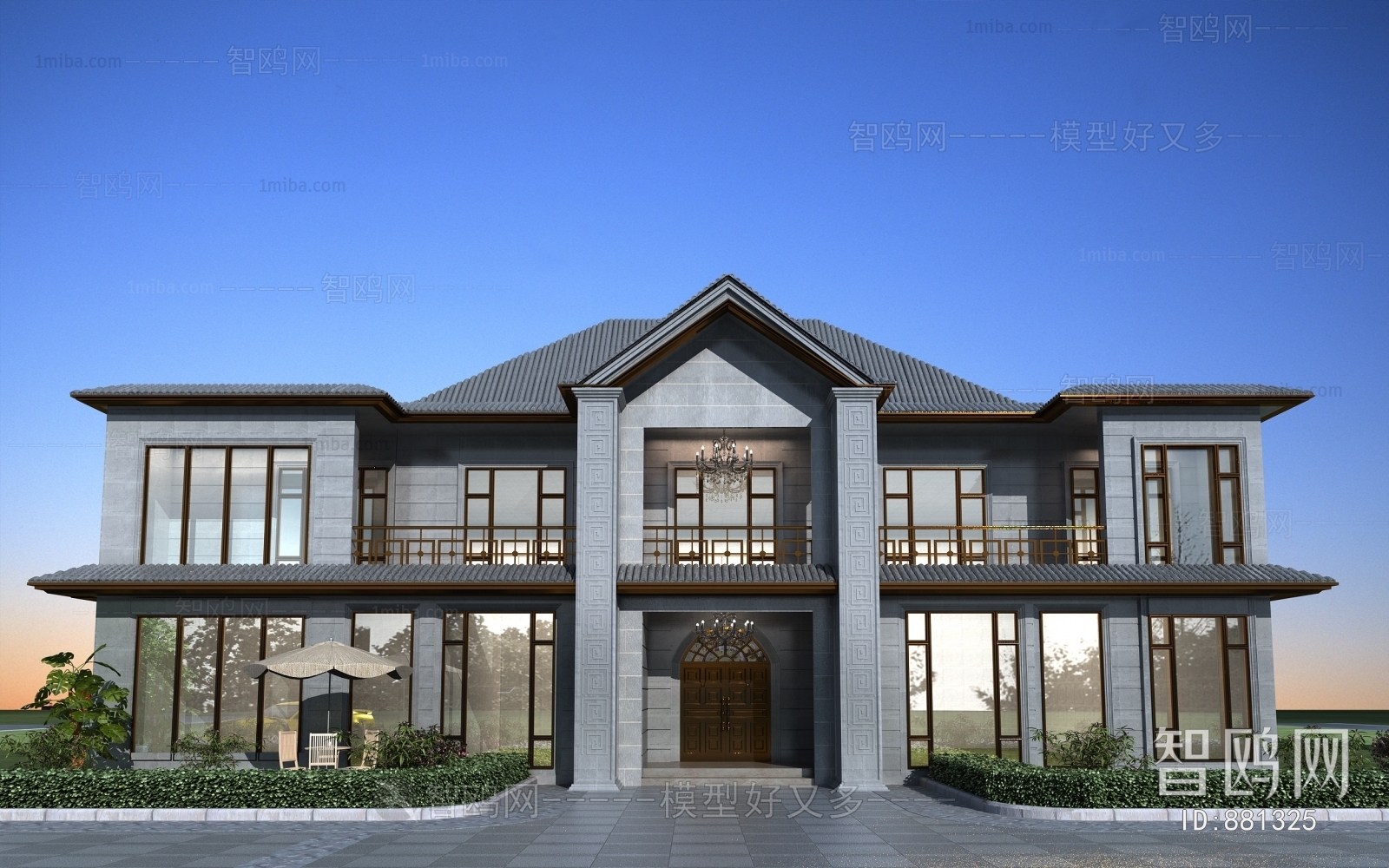 Chinese Style Villa Appearance