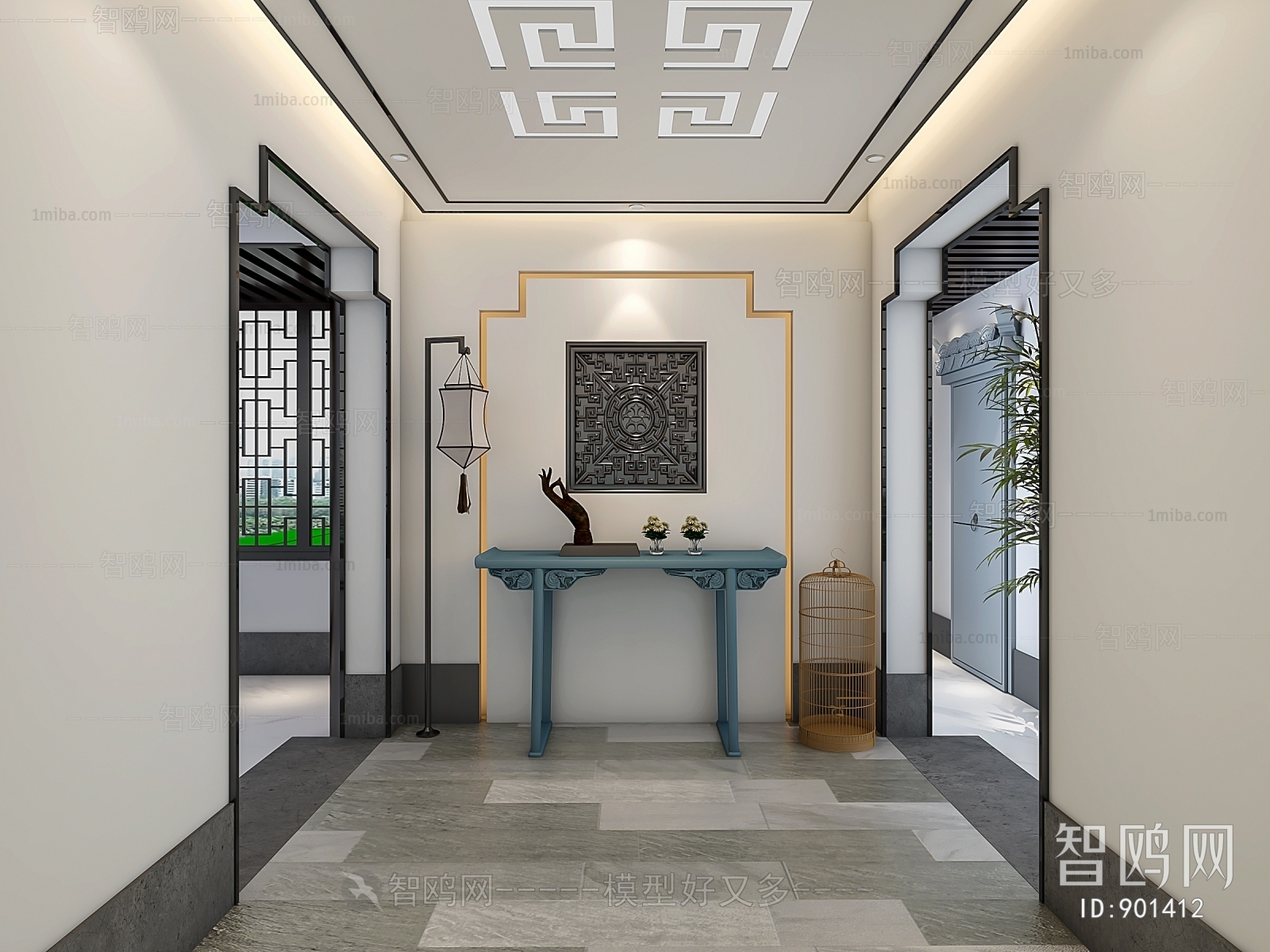 New Chinese Style Hallway