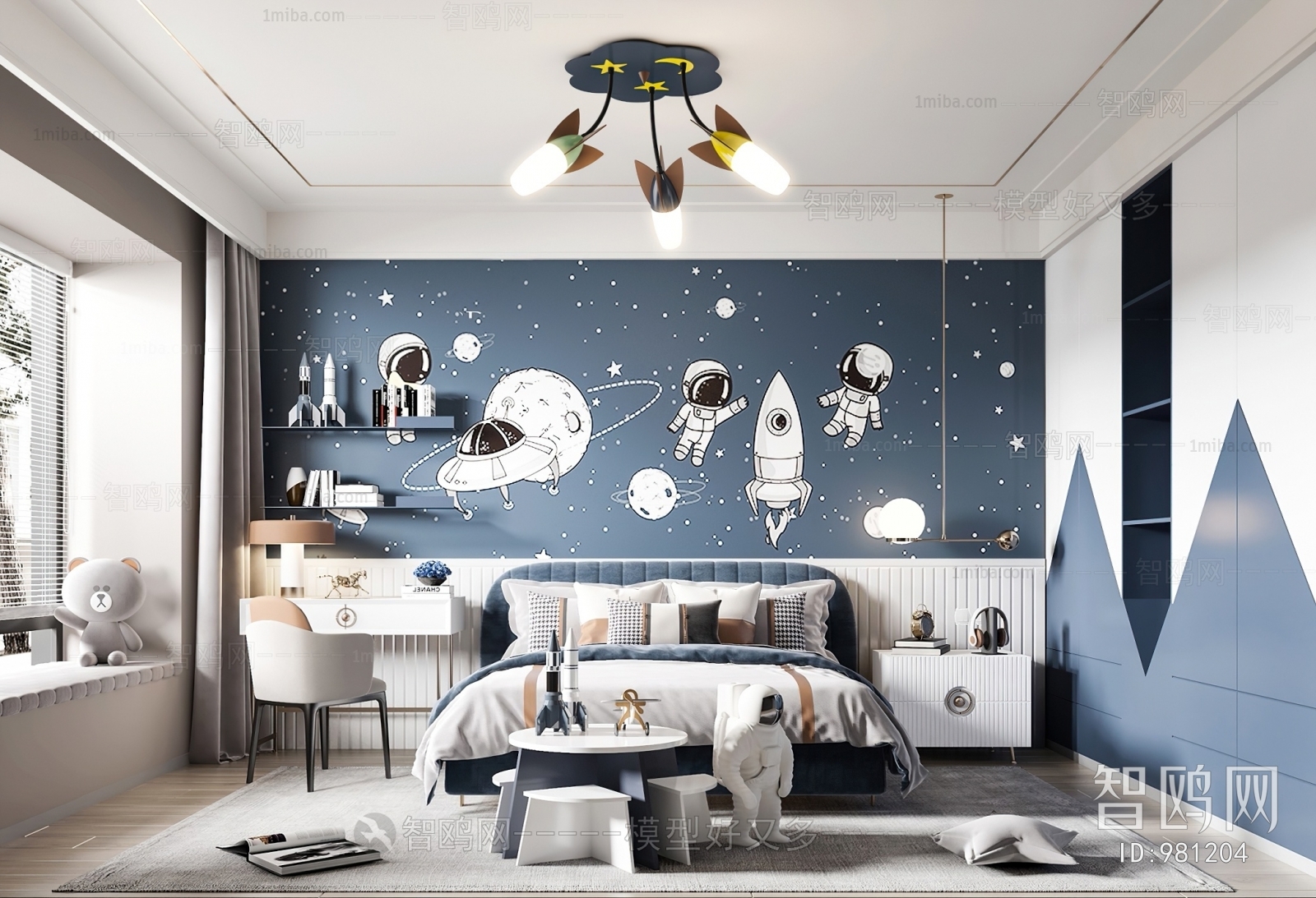 Modern Boy's Room And Son's Room