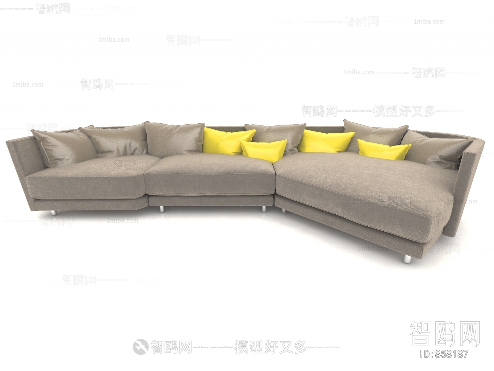 Modern Three-seat Sofa