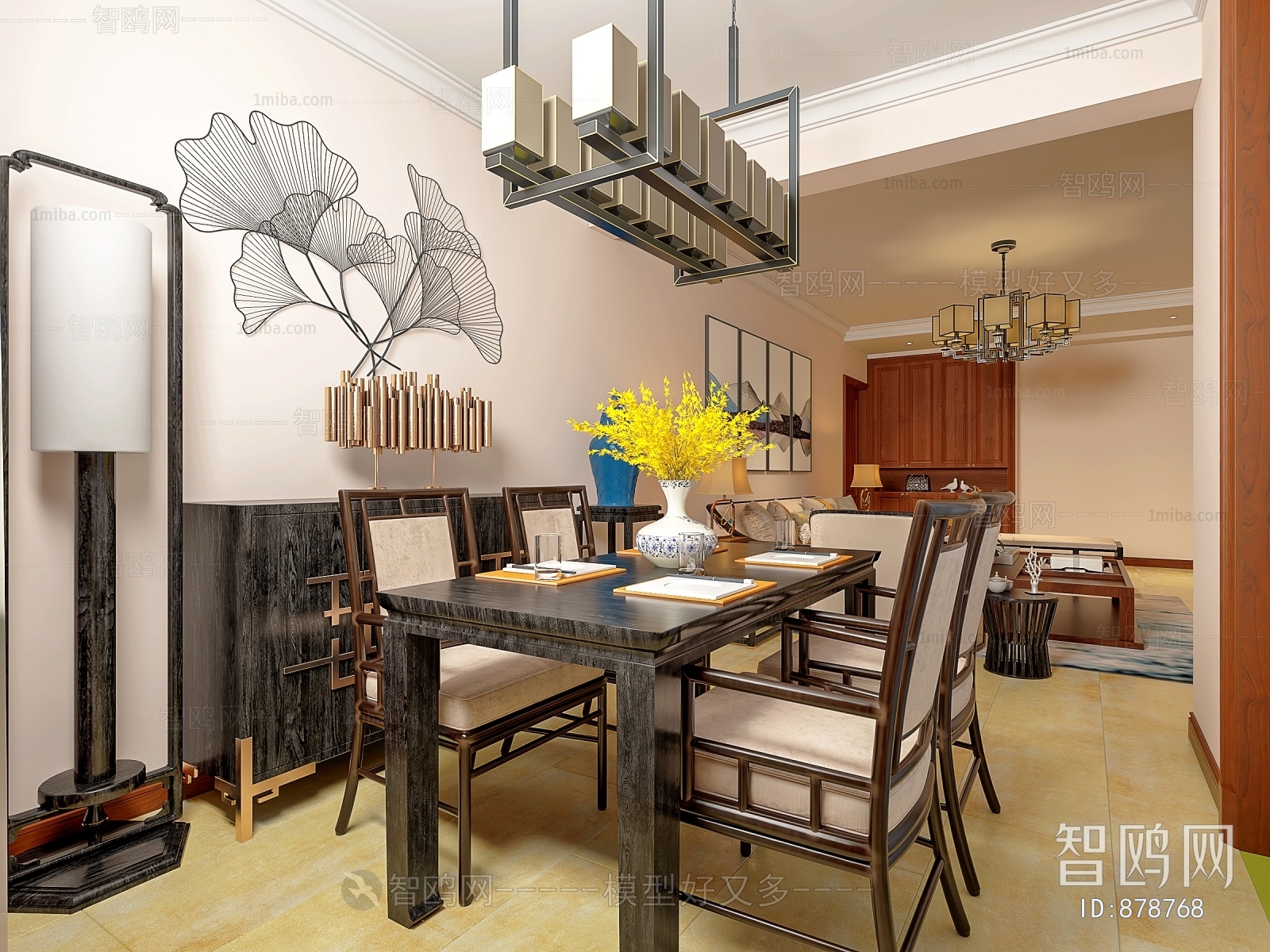 New Chinese Style Dining Room