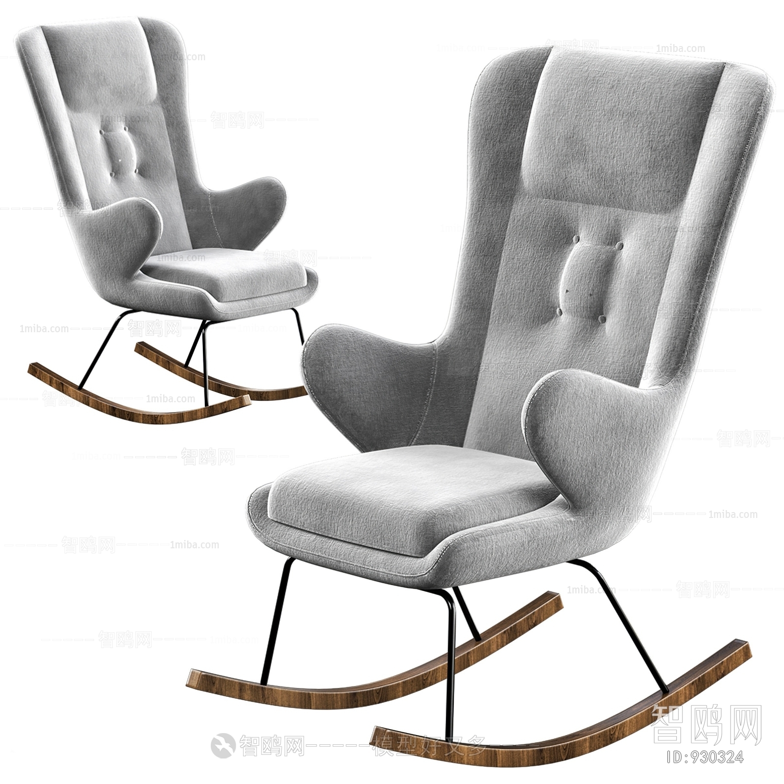 Nordic Style Rocking Chair