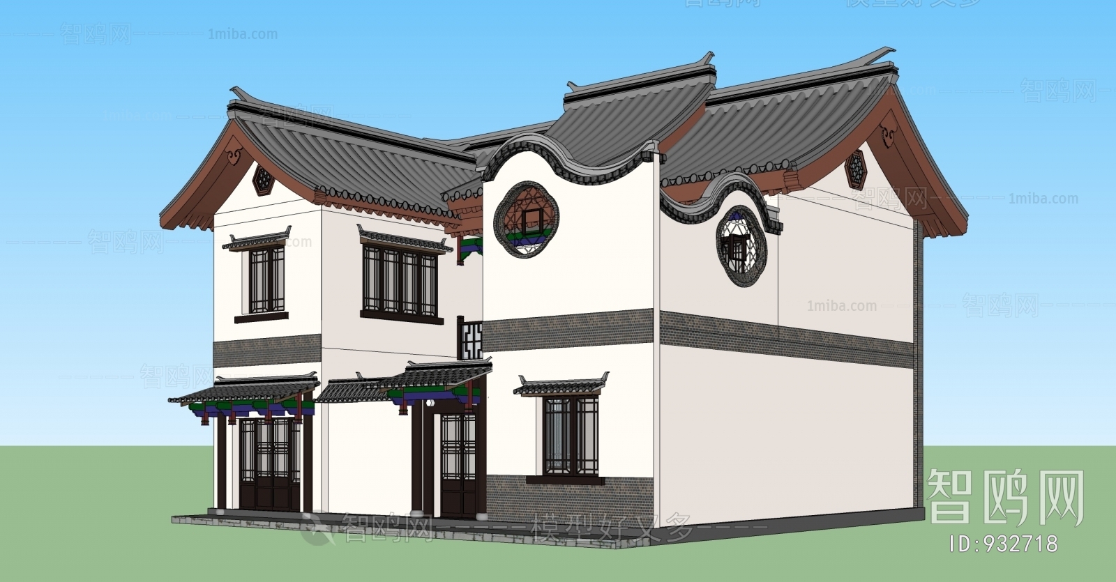 Chinese Style Villa Appearance