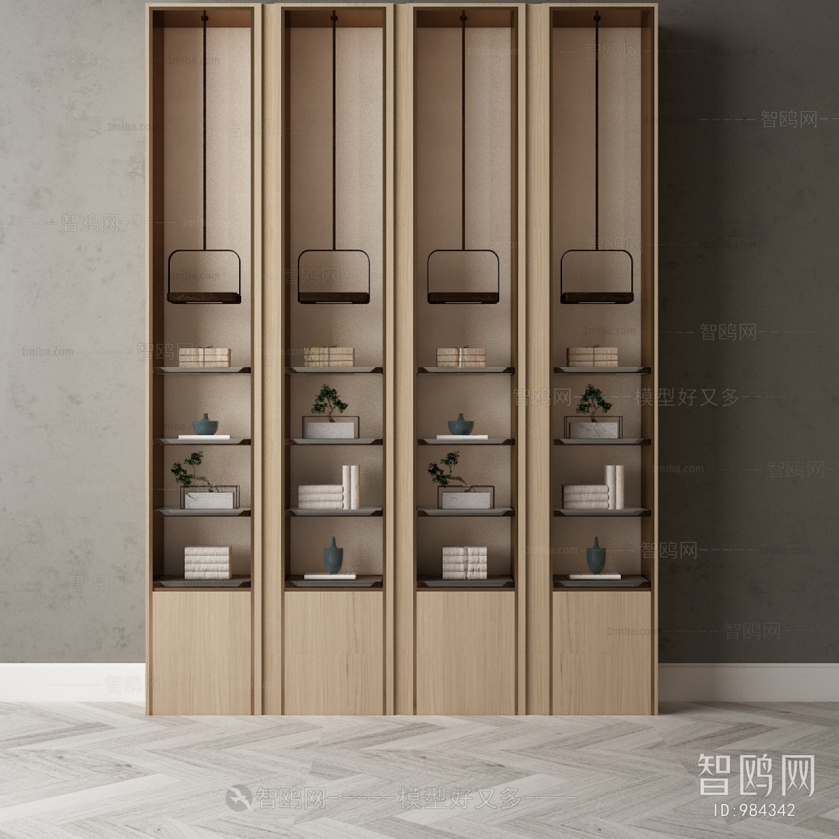 New Chinese Style Decorative Cabinet