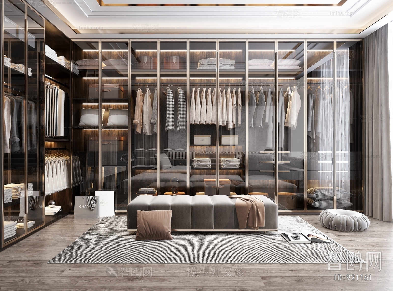 Modern Clothes Storage Area