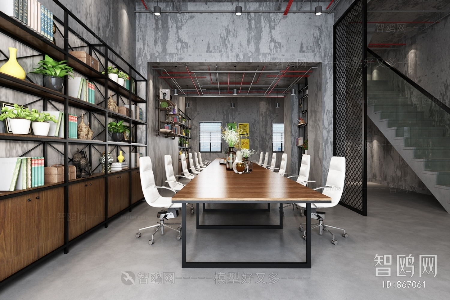 Industrial Style Meeting Room