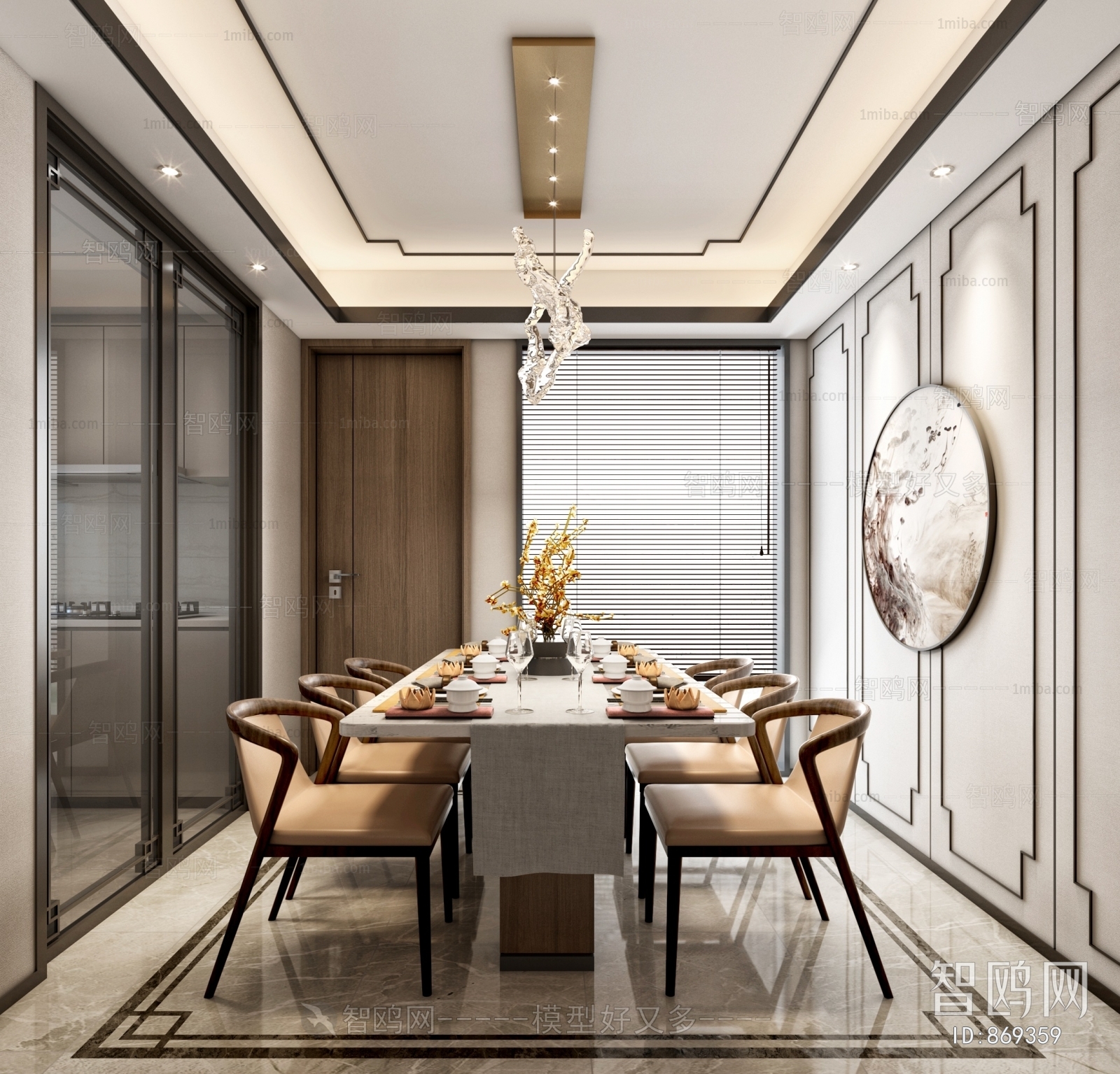 New Chinese Style Dining Room