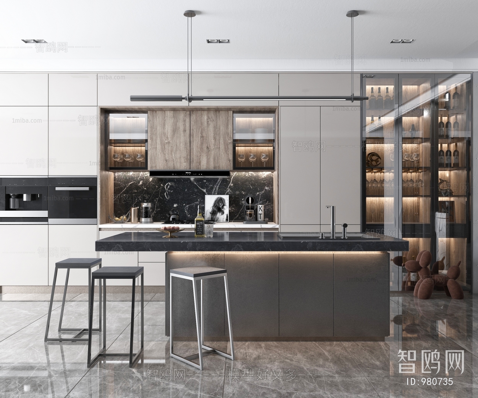 Modern Open Kitchen