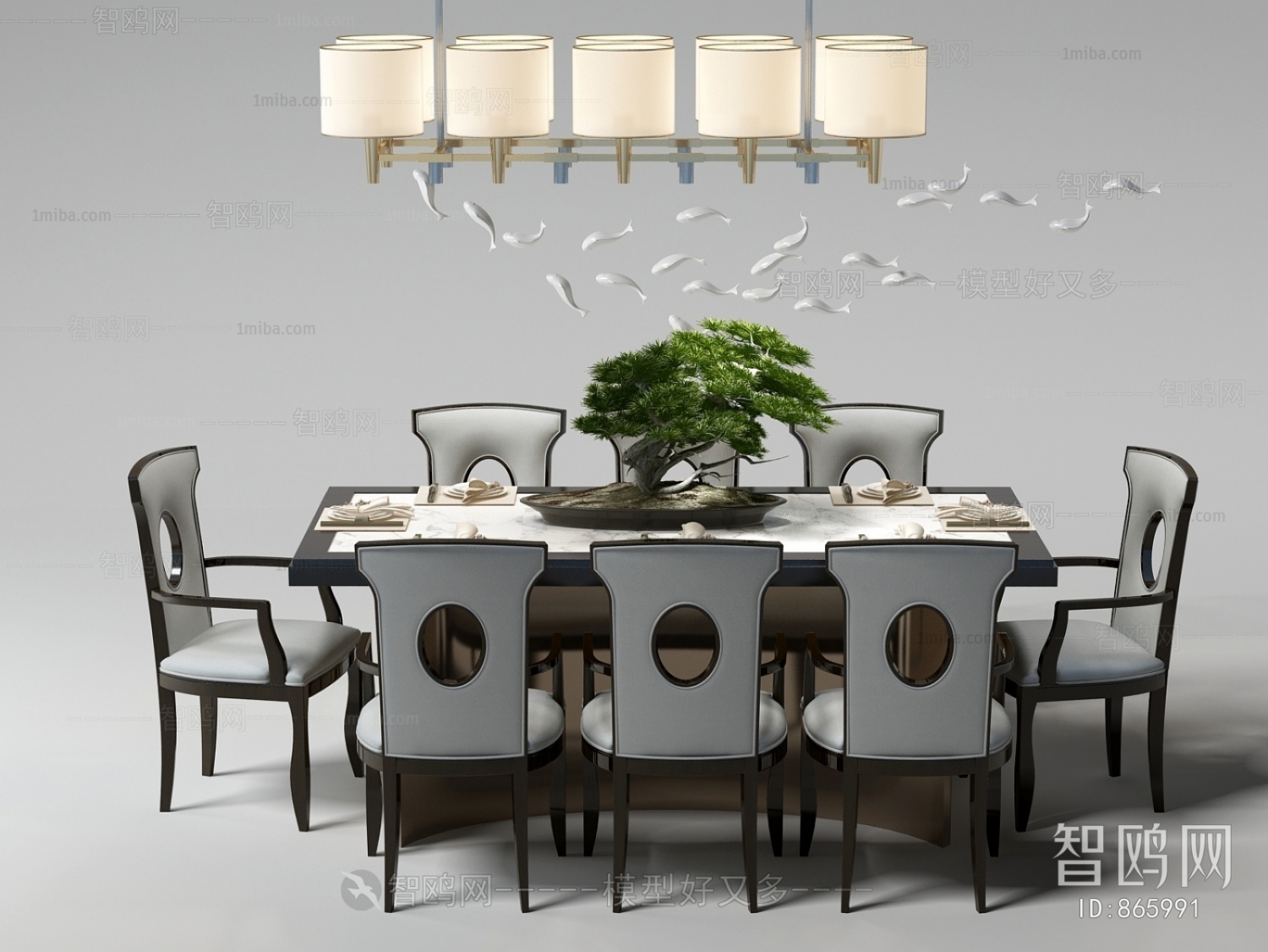 New Chinese Style Dining Table And Chairs