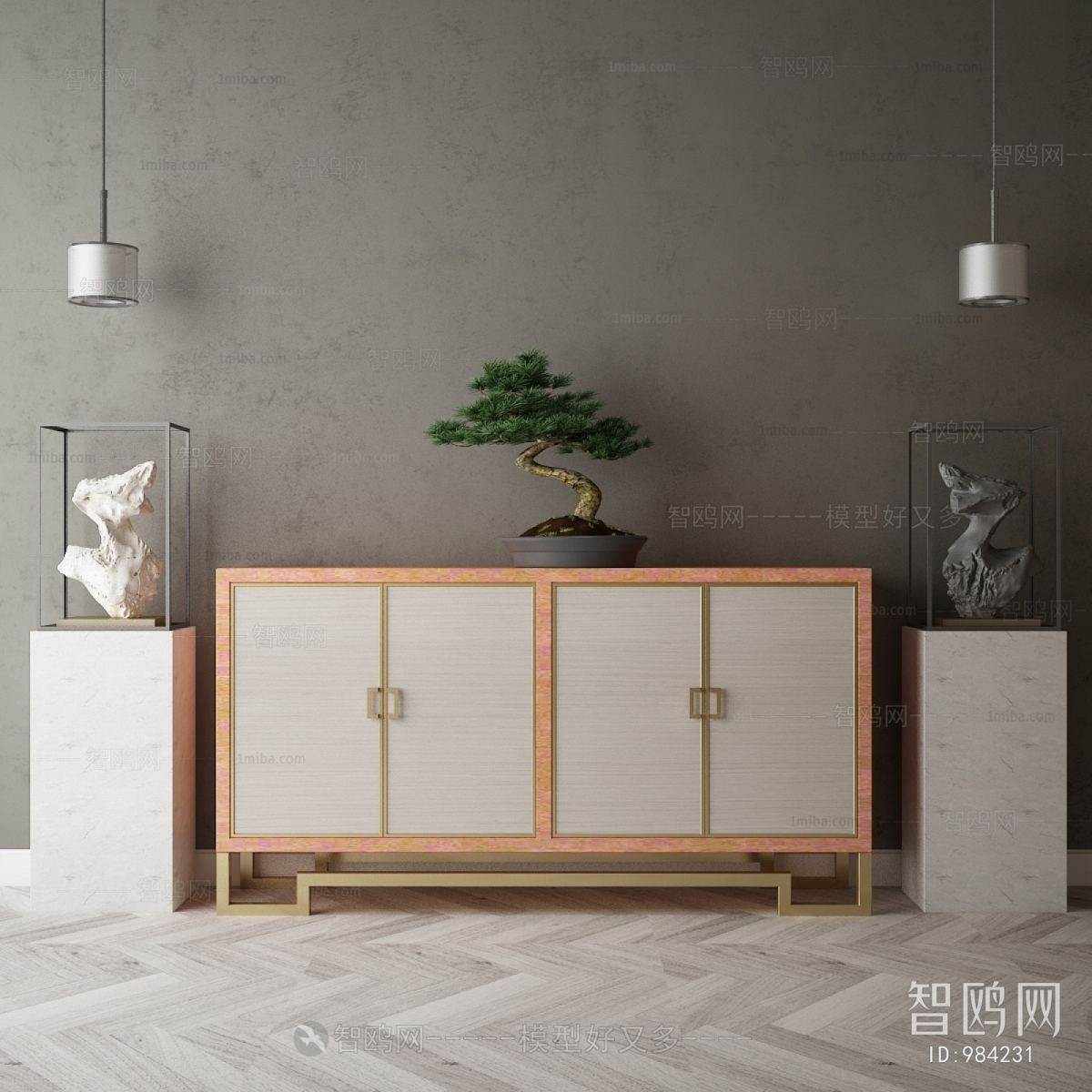 New Chinese Style Side Cabinet/Entrance Cabinet