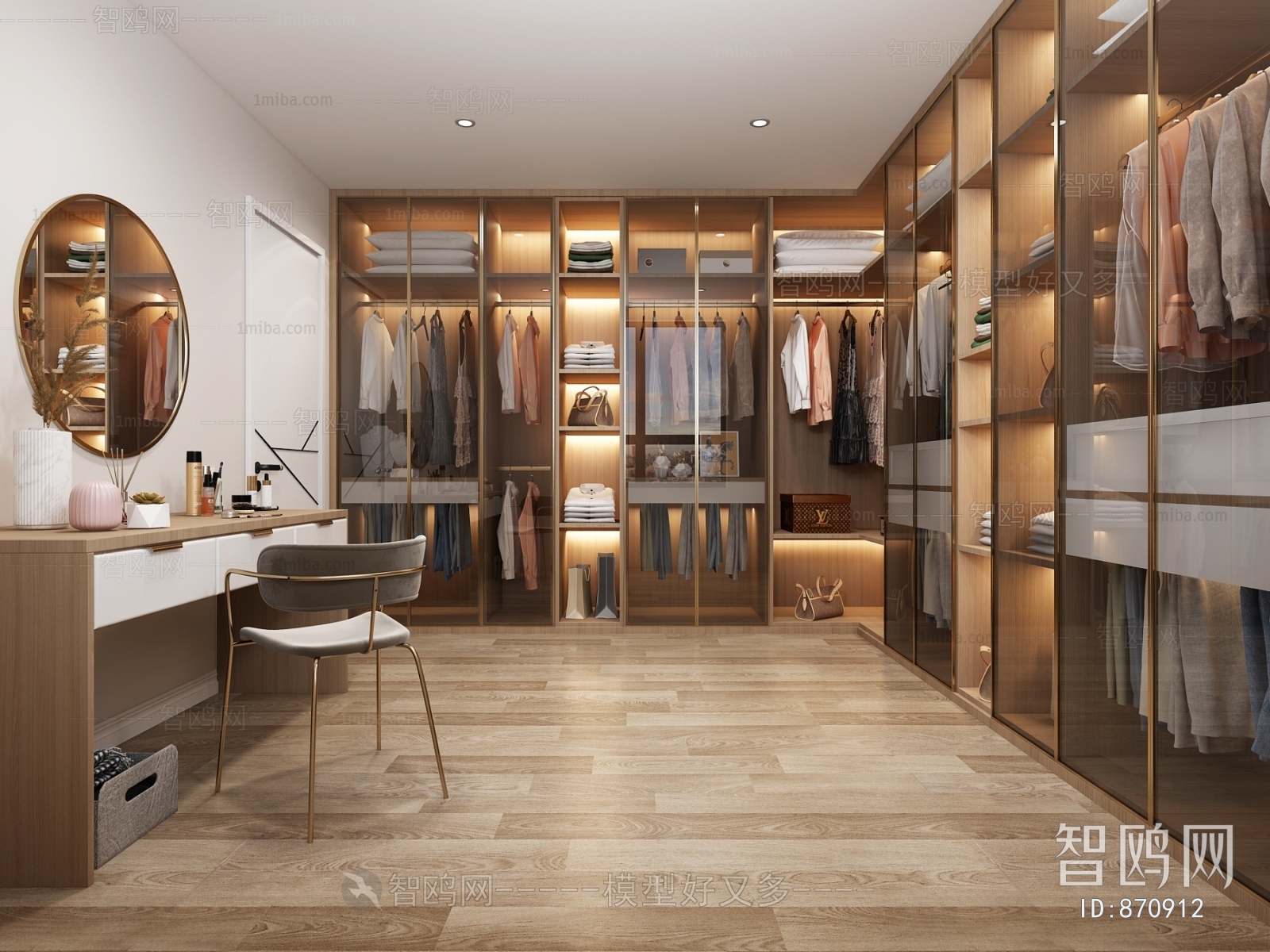 Modern Clothes Storage Area