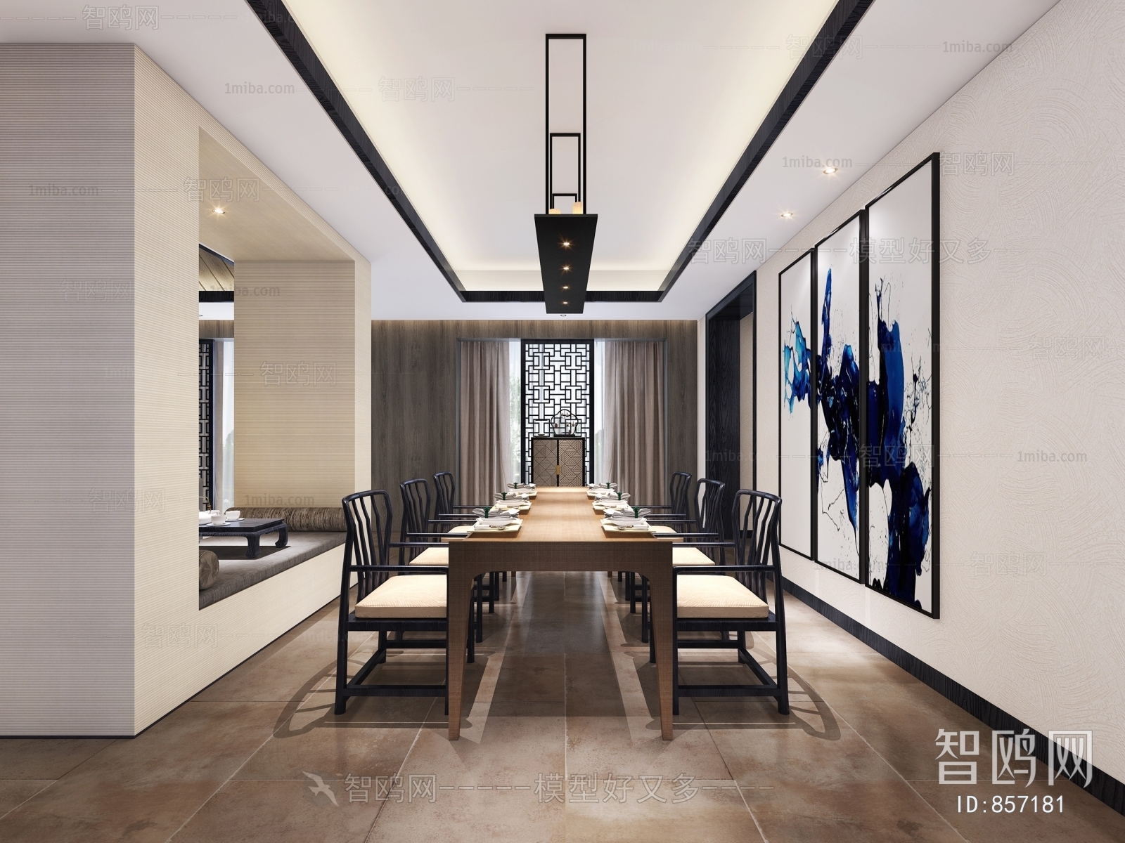 New Chinese Style Dining Room