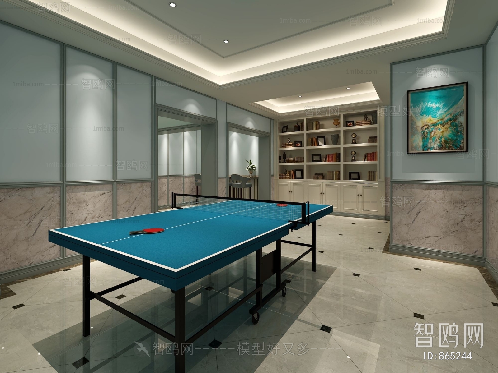 Modern Billiards Room