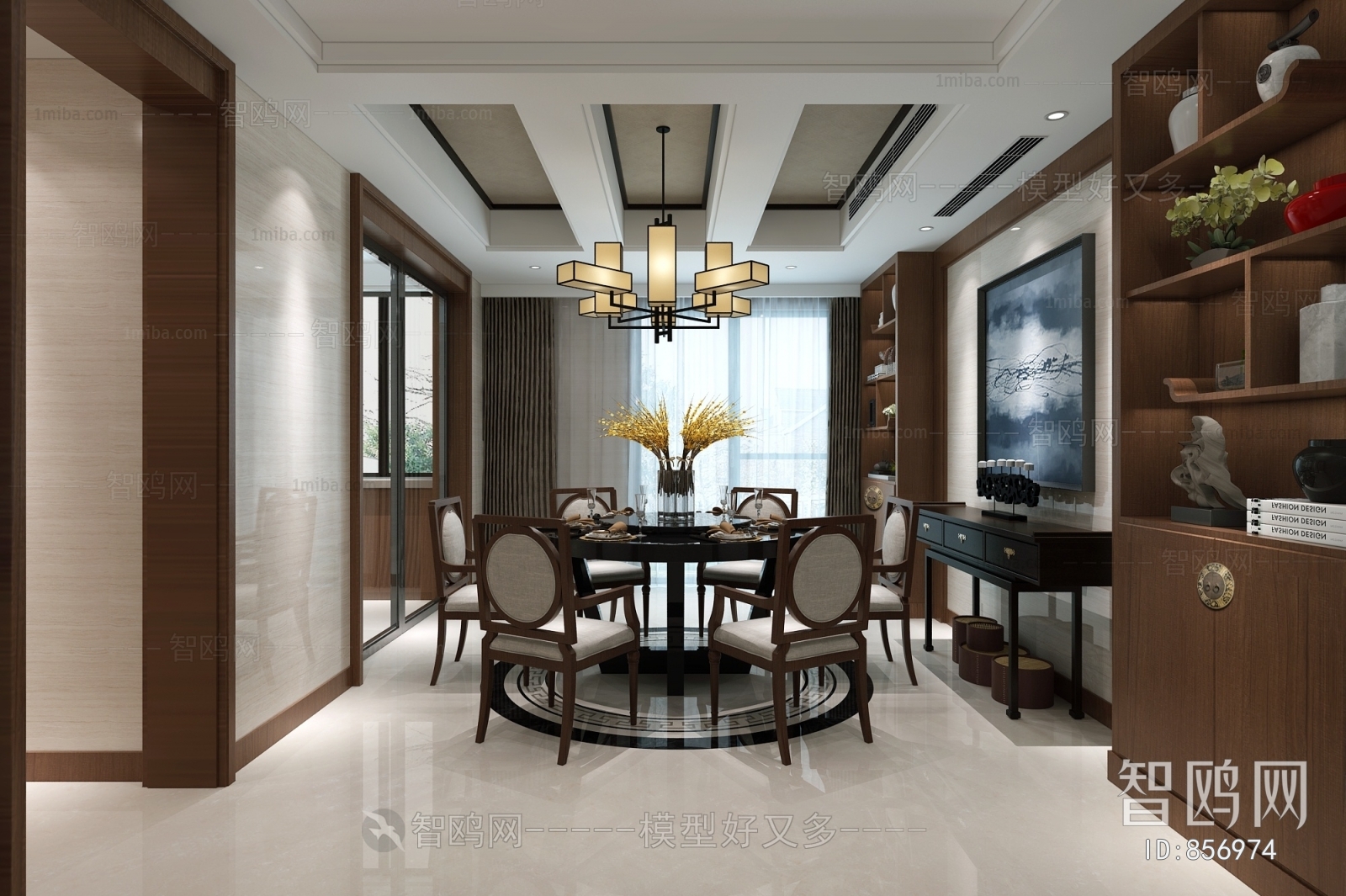 New Chinese Style Dining Room