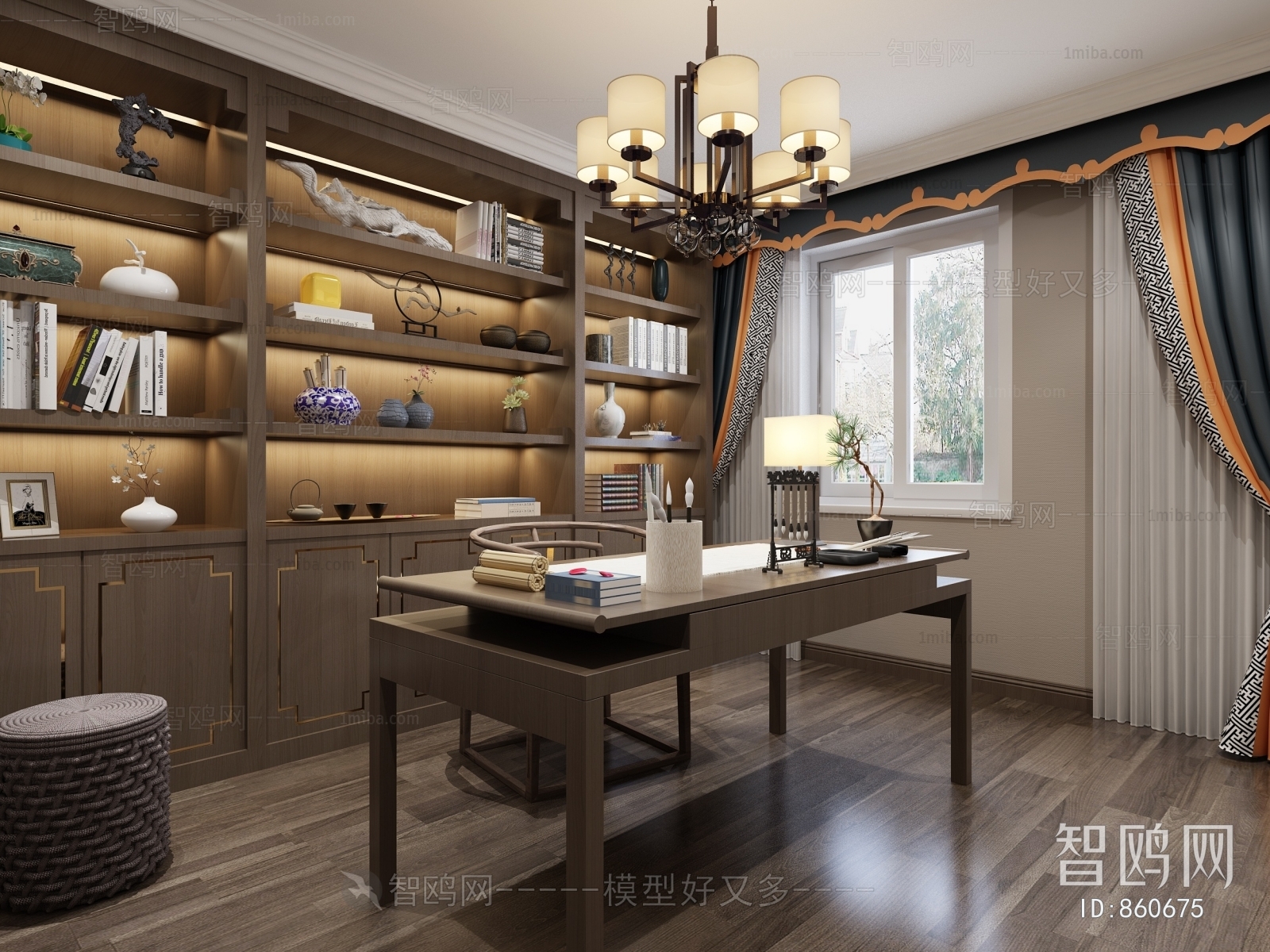 Chinese Style Study Space