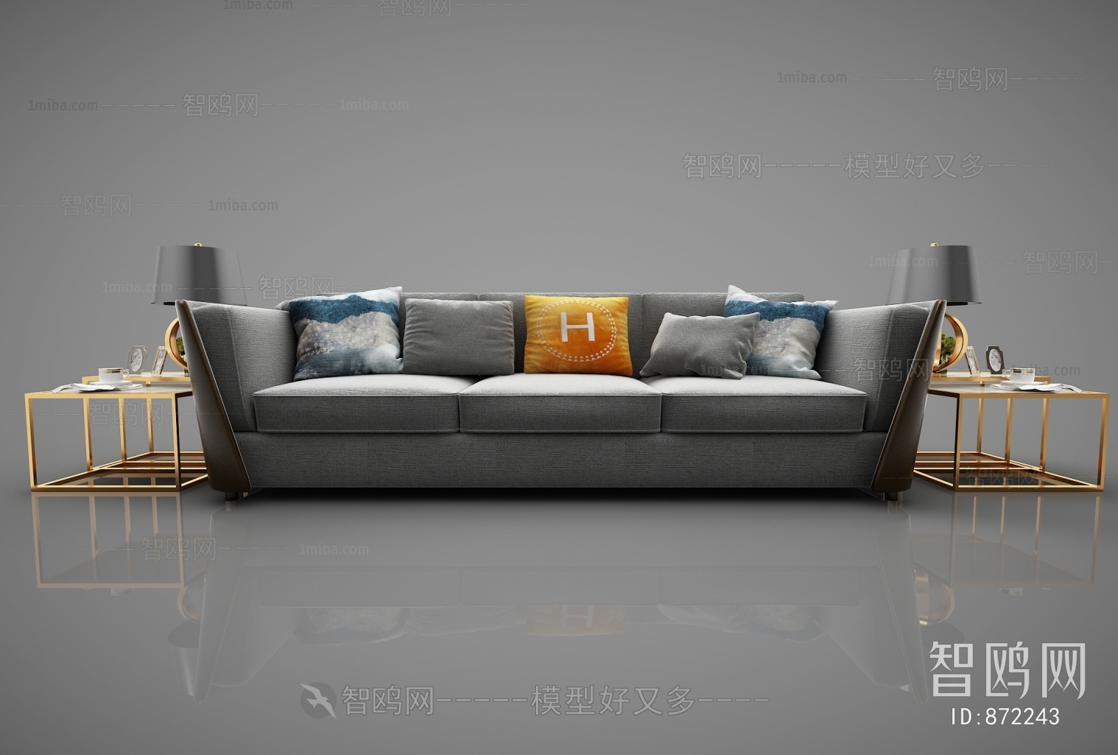 Modern Three-seat Sofa