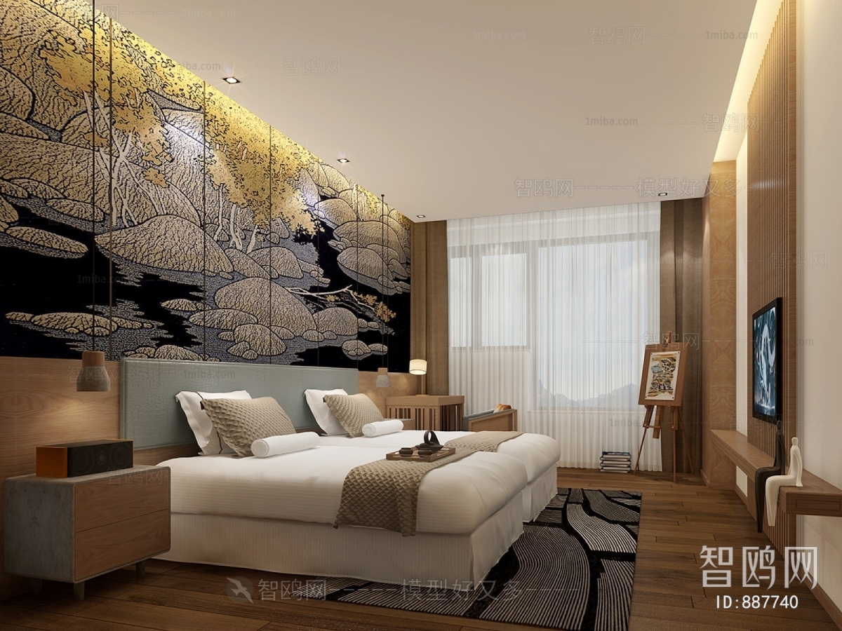 New Chinese Style Bedroom