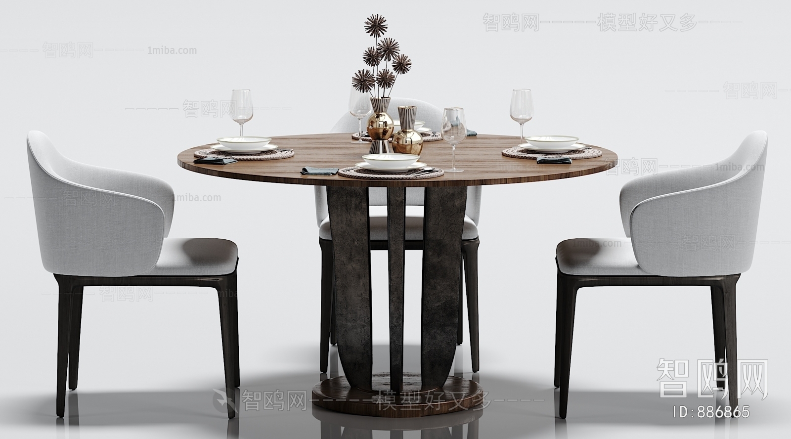 Industrial Style Dining Table And Chairs