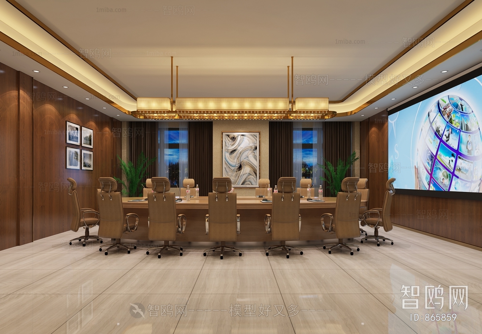 New Chinese Style Meeting Room