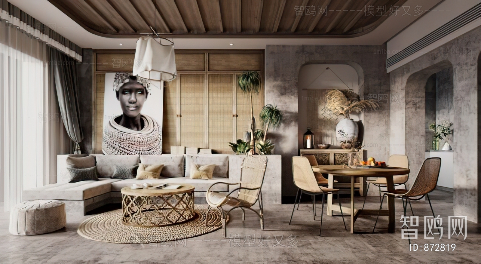 Modern Idyllic Style A Living Room