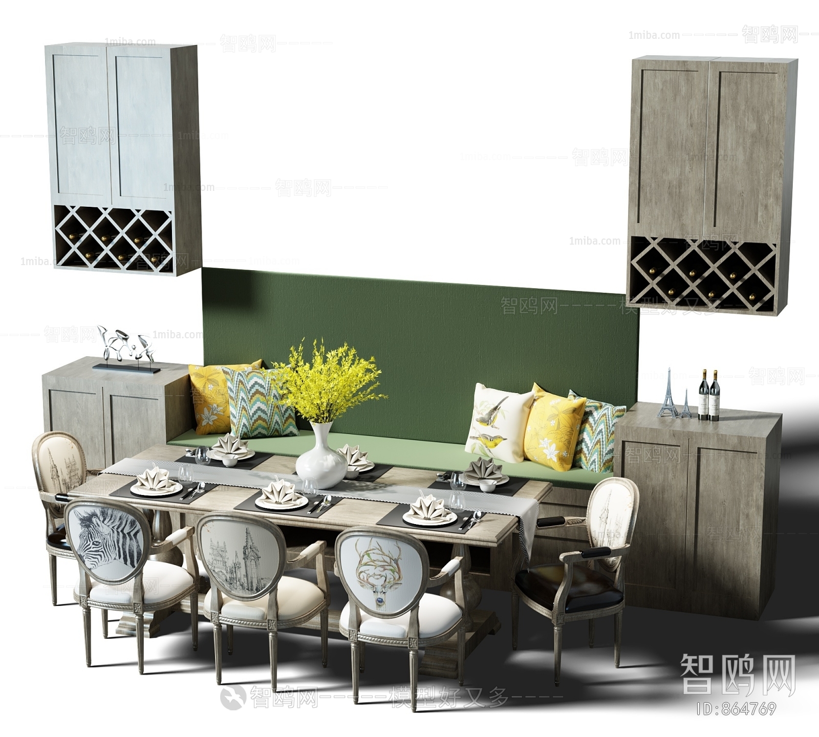 American Style Dining Table And Chairs