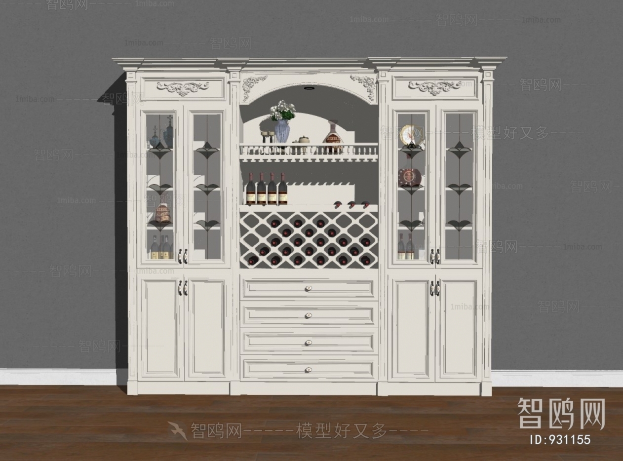 European Style Wine Cabinet